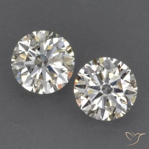 0.15ctw Naturale J Diamante, Rotondo, VVS-VS