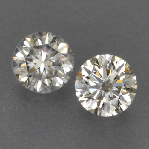 Diamante naturale bianco da 0,15 ct, taglio rotondo, VVS-VS