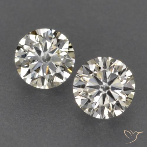 0.14ctw Naturale J Diamante, Rotondo, VVS-VS