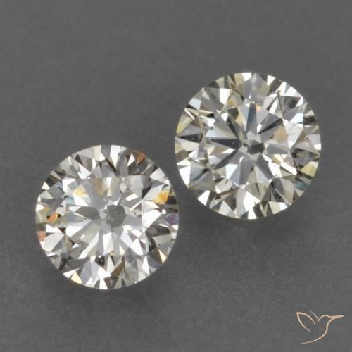 Gemme di Diamante J naturale da 0.14 ct, Rotondo, VVS-VS