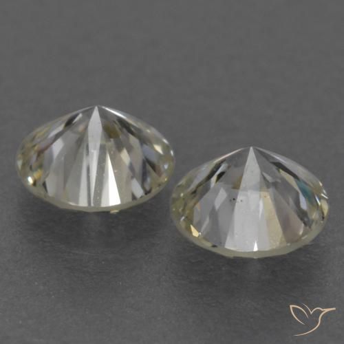Gemme di Diamante K naturale da 0.20 ct, Rotondo, VVS-VS