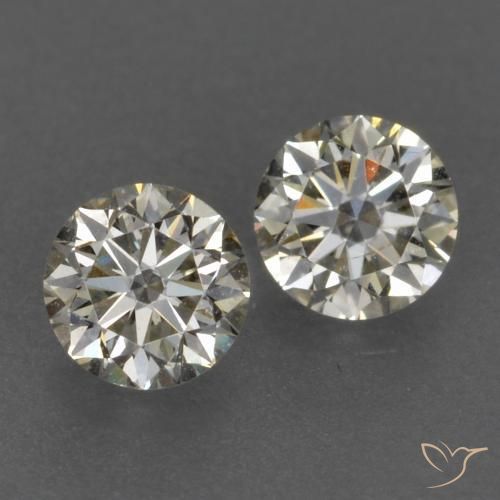 Gemme di Diamante J naturale da 0.24 ct, Rotondo, VVS-VS