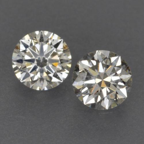 Gemme di Diamante Bianco caldo naturale da 0.17 ct, Taglio rotondo, VVS-VS