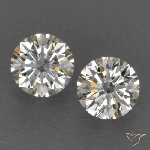 Gemme di Diamante J naturale da 0.16 ct, Rotondo, VVS-VS