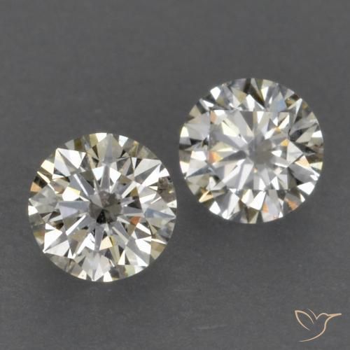 Gemme di Diamante J naturale da 0.16 ct, Rotondo, VVS-VS