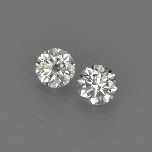 Diamante naturale bianco da 0,14 ct, taglio rotondo, VVS-VS
