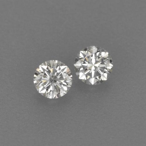 Diamante naturale bianco da 0,14 ct, taglio rotondo, VVS-VS