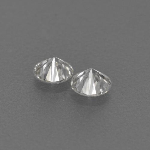 Diamante naturale bianco da 0,14 ct, taglio rotondo, VVS-VS