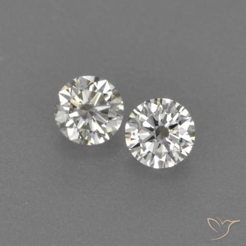 Gemme di Diamante H naturale da 0.16 ct, Rotondo, VVS-VS