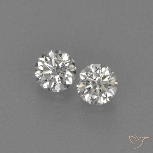 Gemme di Diamante H naturale da 0.16 ct, Rotondo, VVS-VS