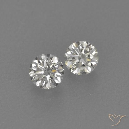 Gemme di Diamante H naturale da 0.16 ct, Rotondo, VVS-VS