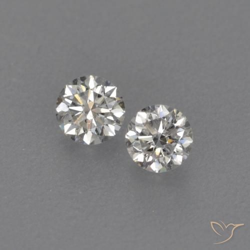 Gemme di Diamante J naturale da 0.15 ct, Rotondo, VVS-VS