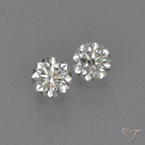 Gemme di Diamante J naturale da 0.15 ct, Rotondo, VVS-VS