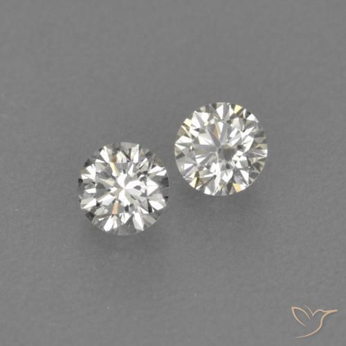 Gemme di Diamante H naturale da 0.15 ct, Rotondo, VVS-VS