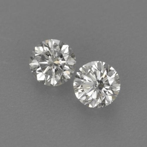 Diamante naturale bianco da 0,24 ct, taglio rotondo, VVS-VS