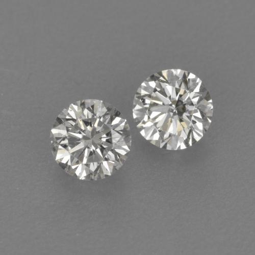 Diamante naturale bianco da 0,24 ct, taglio rotondo, VVS-VS