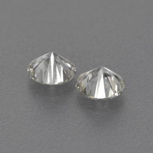 Diamante naturale bianco da 0,24 ct, taglio rotondo, VVS-VS