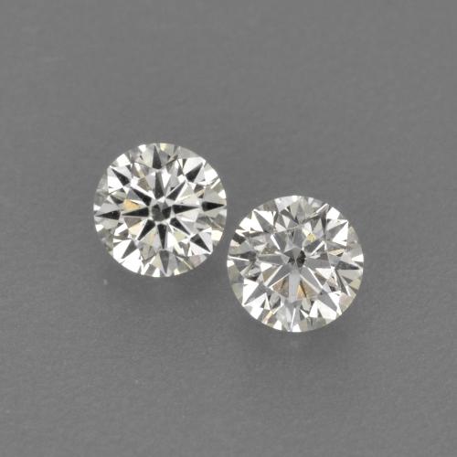 Gemme di Diamante Bianco caldo naturale da 0.18 ct, Taglio rotondo, VVS-VS