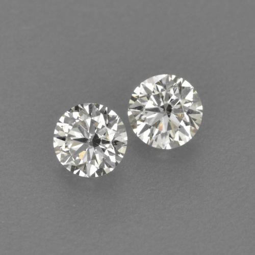 Gemme di Diamante Bianco caldo naturale da 0.18 ct, Taglio rotondo, VVS-VS