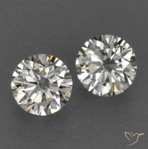 Gemme di Diamante J naturale da 0.14 ct, Rotondo, VVS-VS