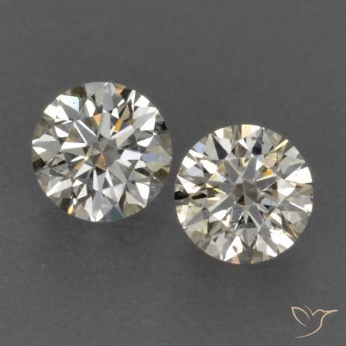 Gemme di Diamante J naturale da 0.21 ct, Rotondo, VVS-VS