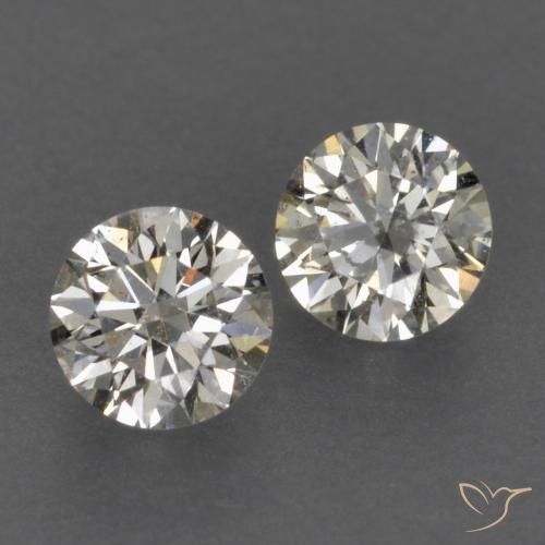 Gemme di Diamante J naturale da 0.21 ct, Rotondo, VVS-VS