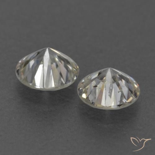 Gemme di Diamante J naturale da 0.21 ct, Rotondo, VVS-VS