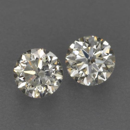 Gemme di Diamante Bianco caldo naturale da 0.20 ct, Taglio rotondo, VVS-VS