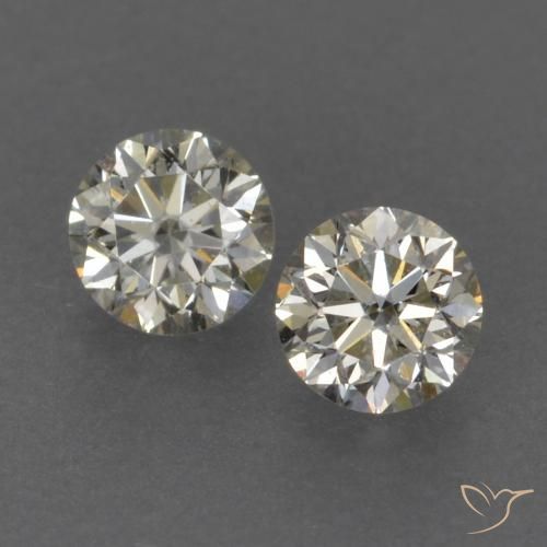 0.18ctw Naturale K Diamante, Rotondo, VVS-VS