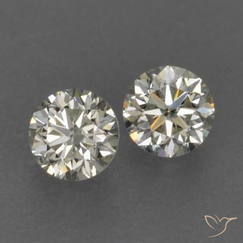 Gemme di Diamante K naturale da 0.18 ct, Rotondo, VVS-VS