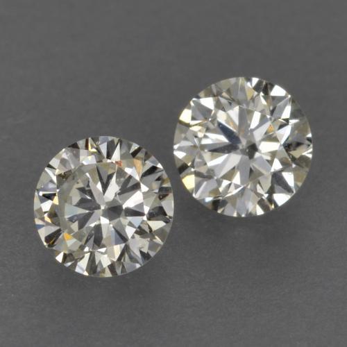 Gemme di Diamante Bianco caldo naturale da 0.20 ct, Taglio rotondo, VVS-VS