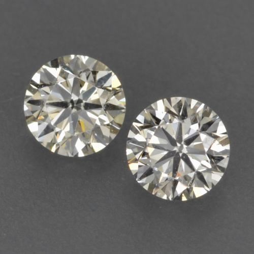 Gemme di Diamante Bianco caldo naturale da 0.24 ct, Taglio rotondo, VVS-VS