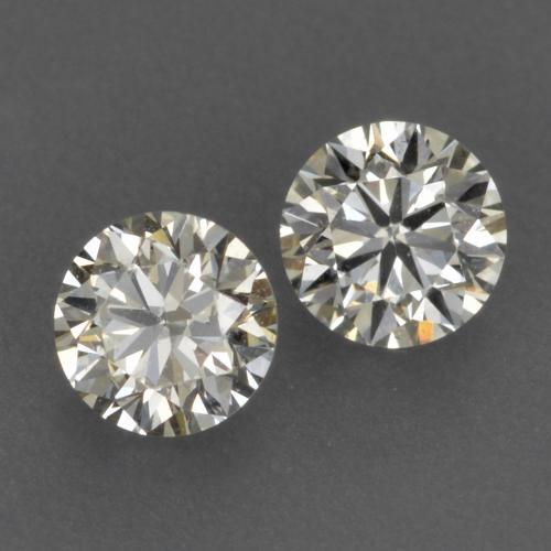 Gemme di Diamante Bianco caldo naturale da 0.24 ct, Taglio rotondo, VVS-VS