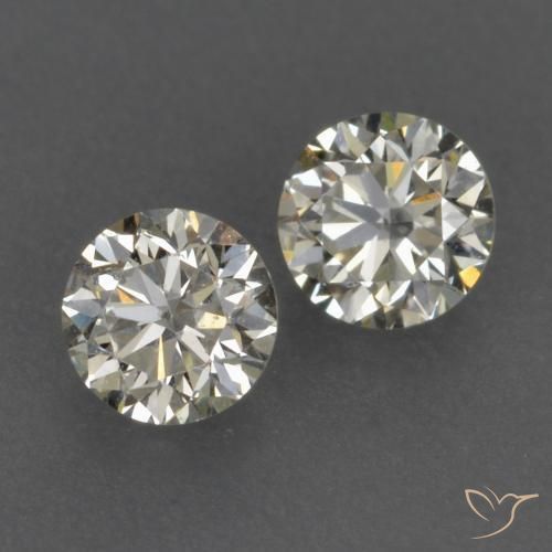 Gemme di Diamante K naturale da 0.22 ct, Rotondo, VVS-VS