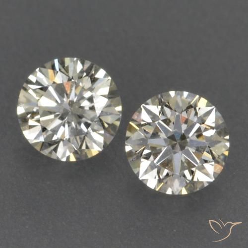 0.15ctw Naturale K Diamante, Rotondo, VVS-VS