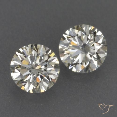 Gemme di Diamante K naturale da 0.15 ct, Rotondo, VVS-VS