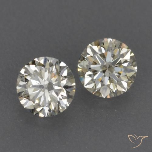 Gemme di Diamante K naturale da 0.22 ct, Rotondo, VVS-VS