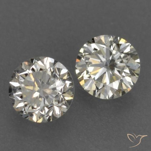Gemme di Diamante K naturale da 0.18 ct, Rotondo, VVS-VS
