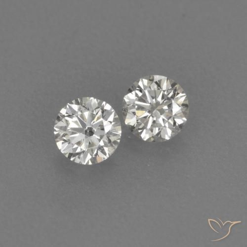 Gemme di Diamante H naturale da 0.16 ct, Rotondo, VVS-VS