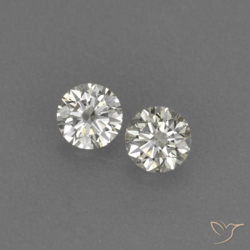 Gemme di diamante i naturale da 0,15 ct, taglio rotondo, VVS-VS
