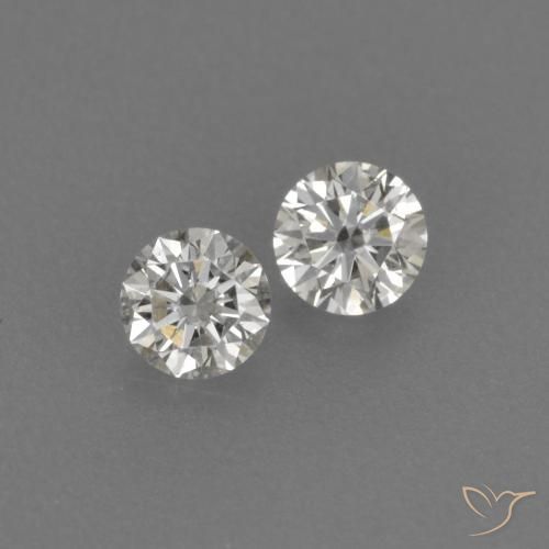 Gemme di Diamante I naturale da 0.15 ct, Rotondo, VVS-VS