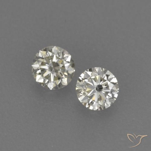 Gemme di Diamante L naturale da 0.18 ct, Rotondo, VVS-VS