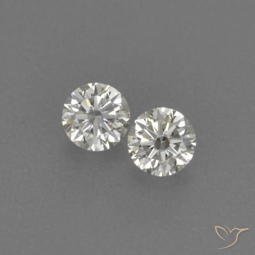 Gemme di Diamante H naturale da 0.14 ct, Rotondo, VVS-VS