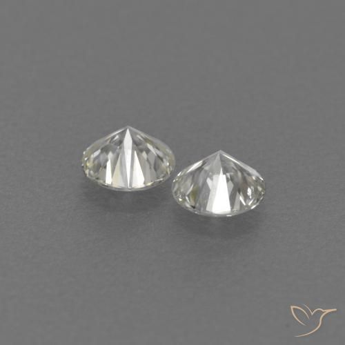 Gemme di Diamante H naturale da 0.14 ct, Rotondo, VVS-VS