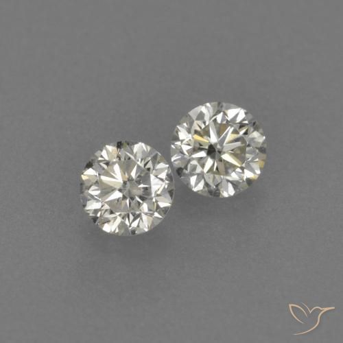 Gemme di Diamante J naturale da 0.17 ct, Rotondo, VVS-VS