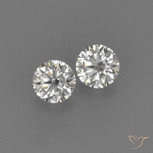 Gemme di Diamante H naturale da 0.17 ct, Rotondo, VVS-VS