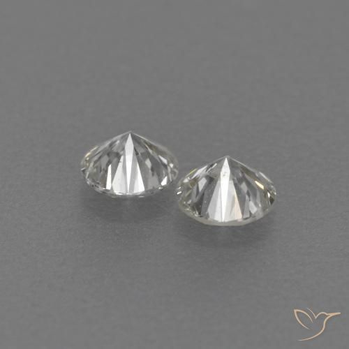Gemme di Diamante H naturale da 0.17 ct, Rotondo, VVS-VS