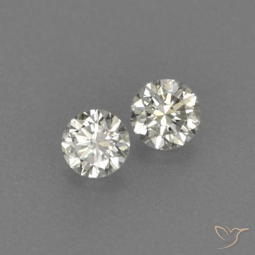 Gemme di Diamante I naturale da 0.15 ct, Rotondo, VVS-VS
