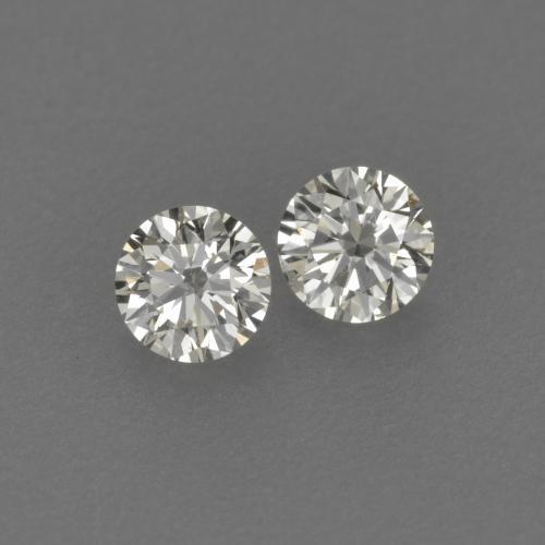 Gemme di Diamante Bianco caldo naturale da 0.17 ct, Taglio rotondo, VVS-VS