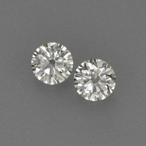 Gemme di Diamante Bianco caldo naturale da 0.17 ct, Taglio rotondo, VVS-VS